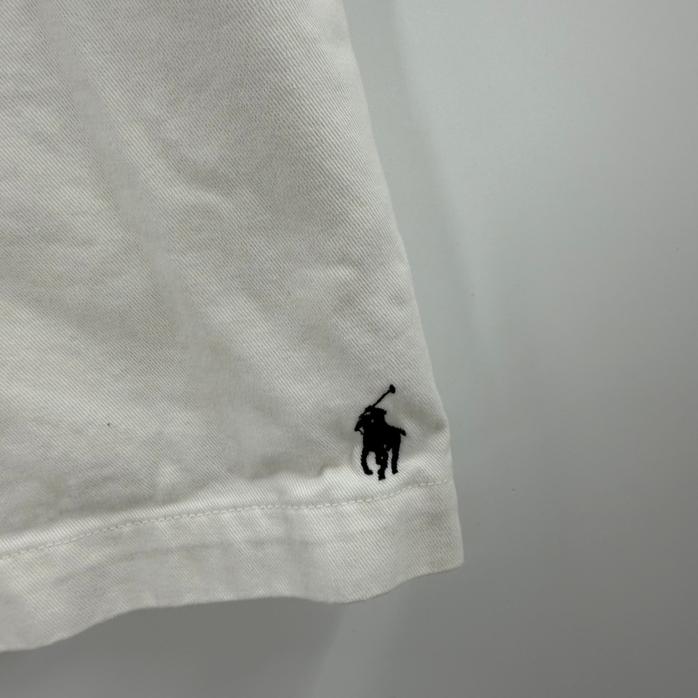 Ralph Lauren Sport Chino Shorts 8 White Embroidered Pony Preppy Classic - Picture 3 of 9